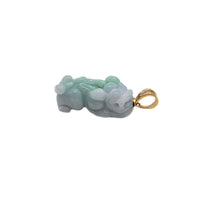 Zirconia PiXiu Jade Pendant (14K)