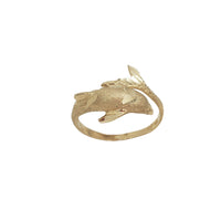 Diamond-Cut Dolphin Ring (14k)