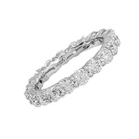 Round Diamond Cut Shared Prong Ring (14K)