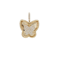 Diamond-Cut Butterfly Pendant (14K)
