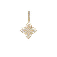 Zirconia Flower Pendant (14K)