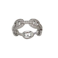 Cubic Zirconia Mariner Ring (Silver)