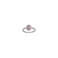 Flower Pink Ring (Silver)