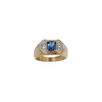 Blue CZ Ring (14K)