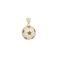 Zirconia Soccer Ball Pendant (14K)