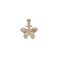 Tricolor Butterfly Pendant (14K)