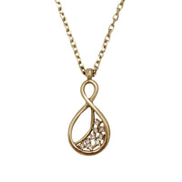Zirconia Infinity Necklace (14K)