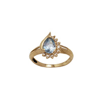 Zirconia Teardrop Ring (14K)