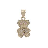 Zirconia Teddy Bear Pendant (14K)
