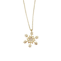 Zirconia Star Fancy Chain (14K)