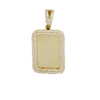 Zirconia Square Picture Pendant (Silver)