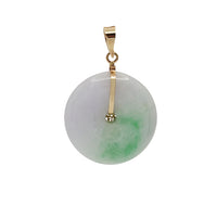 Jade Round Pendant (14K)