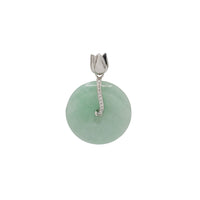 Jade Round Pendant (Silver)