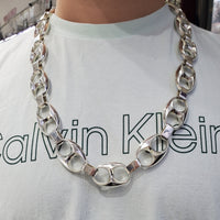 Puffy Mariner Necklace (Silver)