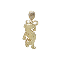 Zirconia Leopard Pendant (14K)