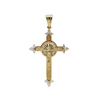 Zirconia Crucifix Cross Pendant (14K)
