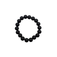 Black Jade Beaded Bracelet