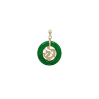 Jade Dragon Pendant (14K)