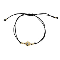 Evil Eye With String Bracelet (14K).