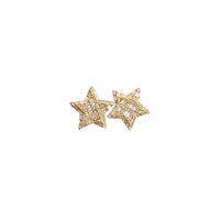 Diamond Star Stud Earrings (14K)