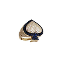 Blue Heart CZ Lady Ring (14K)