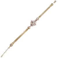 Zirconia Bismark Virgin Mary Bracelet (14K)