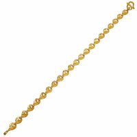 Diamond-Cut Square Bracelet (24K)