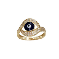 Zirconia Evil Eye Ring (14K)