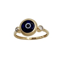 Zirconia Evil Eye Ring (14K)