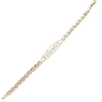 Tricolor "LOVE" Fancy Lady Bracelet (14K)