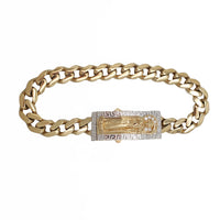 Santa Muerte / Grim Reaper Monaco Hollow Bracelet (14K).