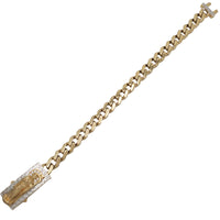 Santa Muerte / Grim Reaper Monaco Hollow Bracelet (14K).