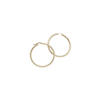 Diamond-Cut Hoop Earrings (14K)