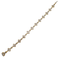 Diamond Baguette Cross Bracelet (14K).
