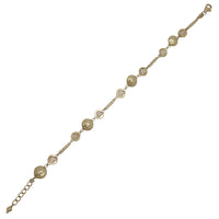 Zirconia Heart Charms Bracelet (14K)