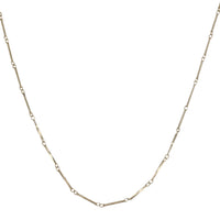 Hollow Square Necklace (14K)