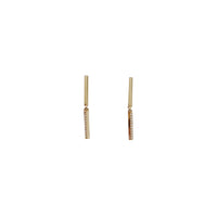 Dangling Plain Pialla Huggie Earrings (14K)