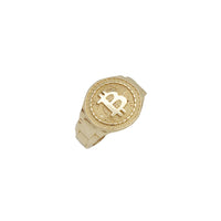 Bitcoin Round Shape Ring (14K)