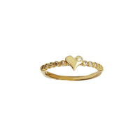 Zirconia Heart Lady Ring (Silver)