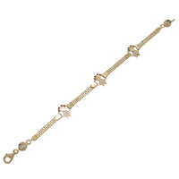 Zirconia Little Girl Fancy Bracelet (14K)