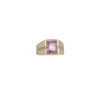 Zirconia Fuchsia Pink Ring (14K)