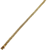 Diamond Cut Chevron Bracelet (14K).