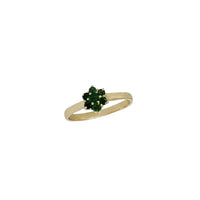 Emerald Flower Ring (14K)