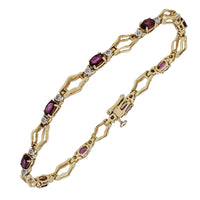 Red Ruby Fancy Bracelet (14K).
