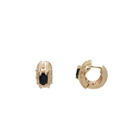 Sapphire Huggies Earrings (14K)