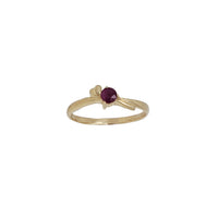 Ruby Leaf Ring (14K)