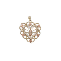 Tricolor Zirconia Guadalupe Pendant (14K)