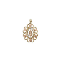 Tricolor Zirconia Guadalupe Pendant (14K)