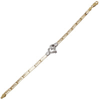 Heart Diamond Fancy Bracelet (14K).