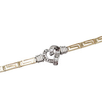 Heart Diamond Fancy Bracelet (14K).